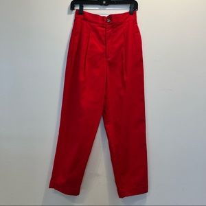 Na Nin red 100% cotton pants size M never worn